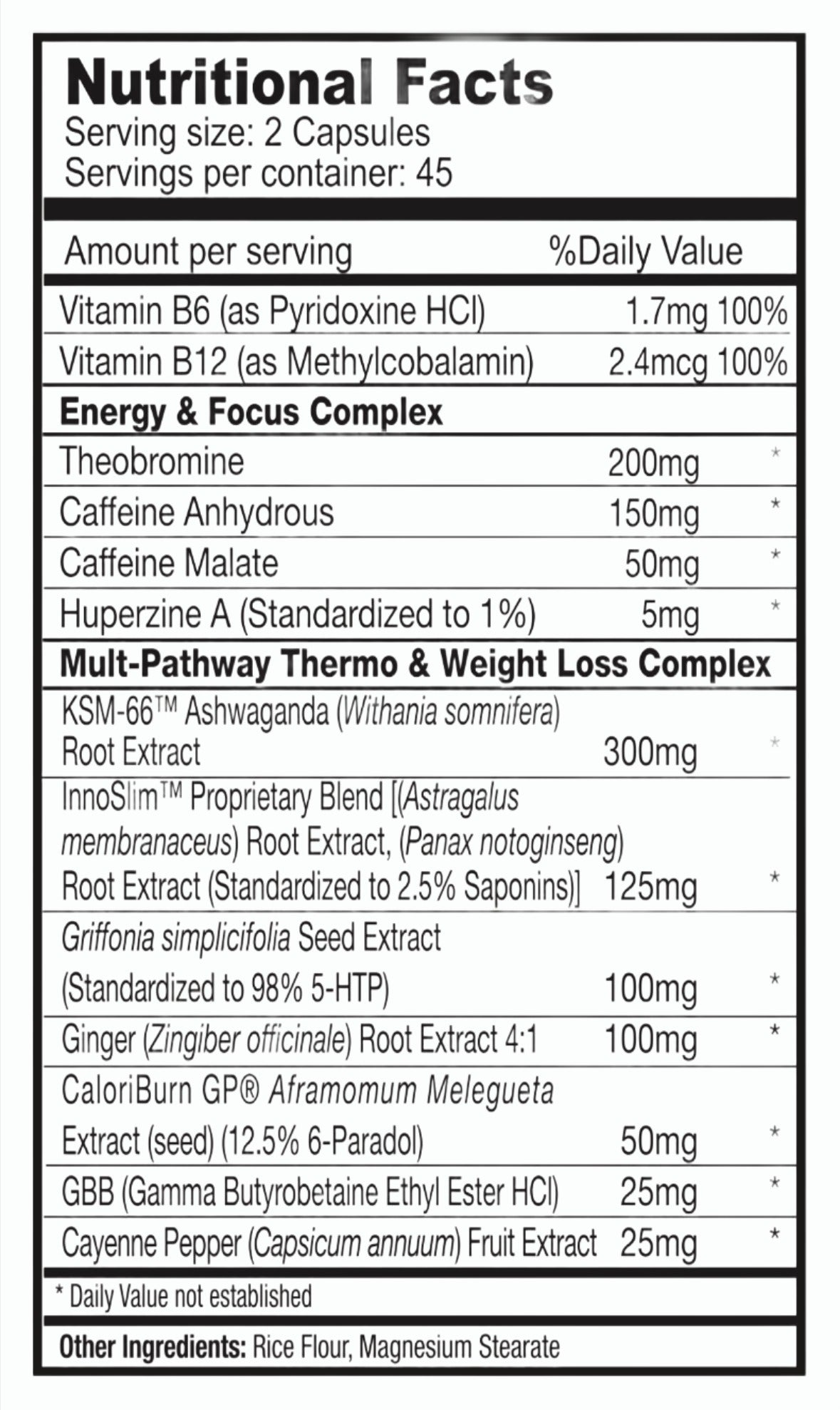 "Cutters Edge" - Fat Burner