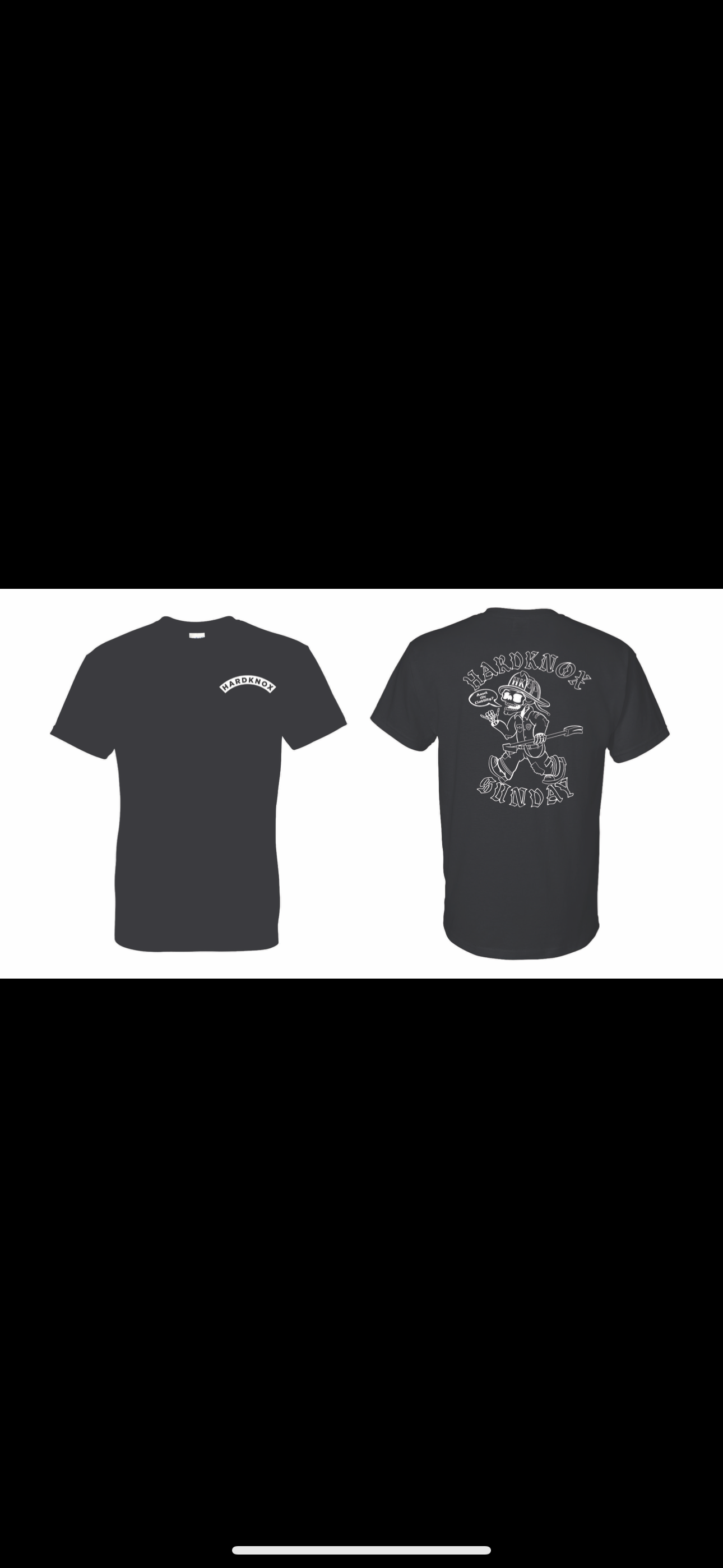 Hardknox Custom white logo t-shirt