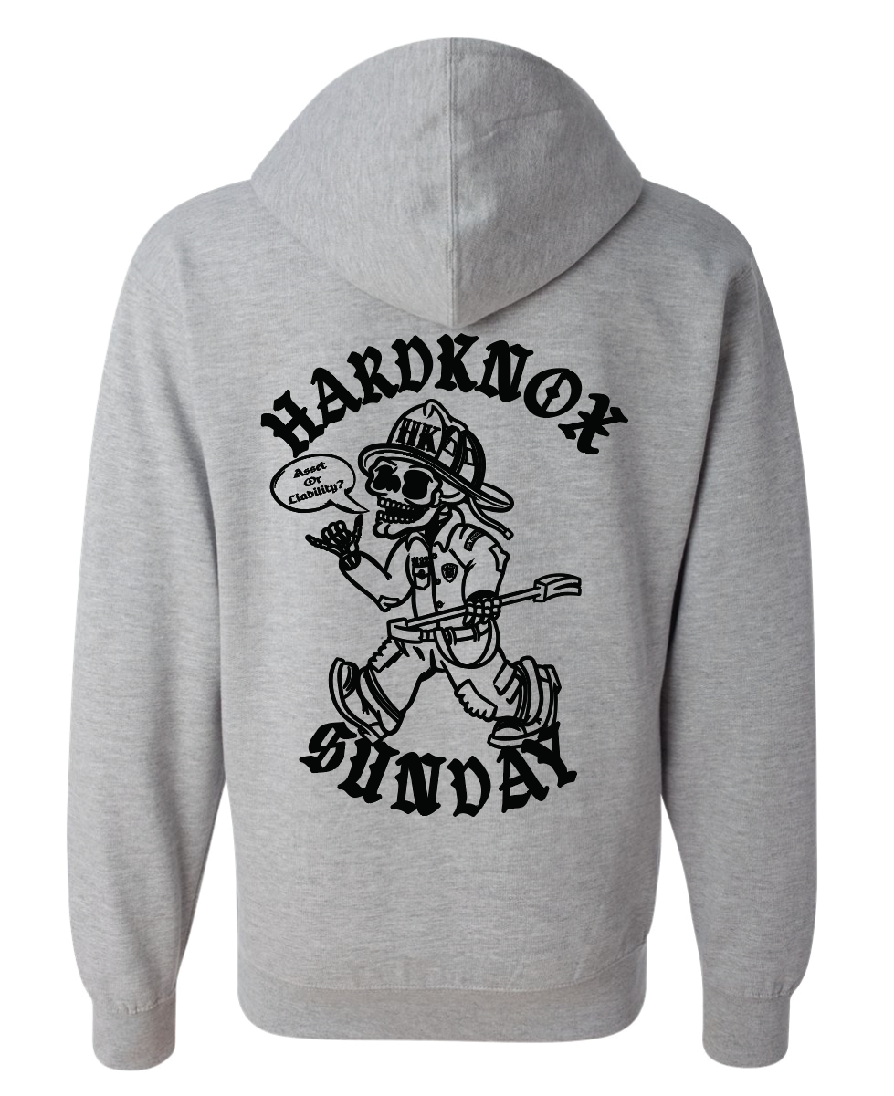 HARDKNOX CUSTOM LOGO LIGHT WEIGHT ZIP-UP HOODIE