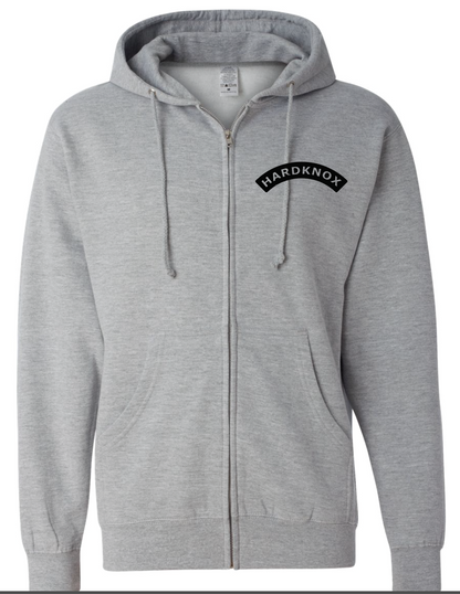 HARDKNOX CUSTOM LOGO LIGHT WEIGHT ZIP-UP HOODIE