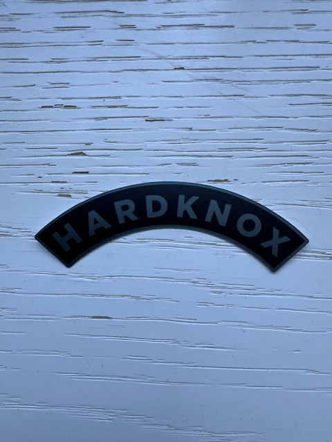 Black/Gray HOLOGRAPHIC Hardknox rocker sticker