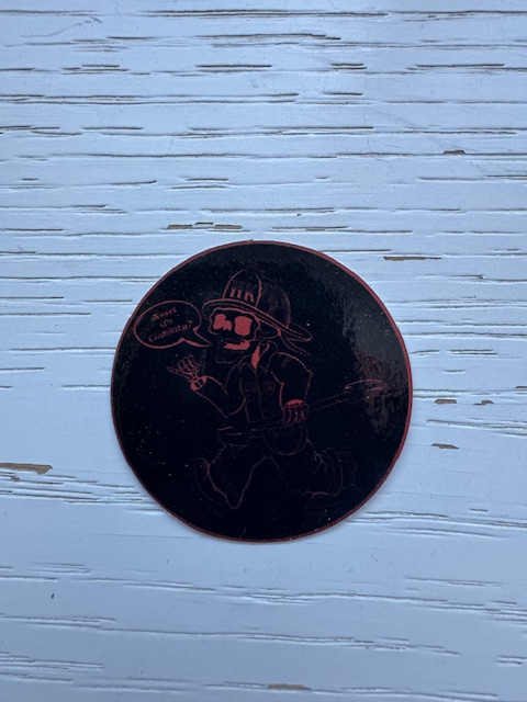 2" circle Hardknox holographic sticker (black/red)